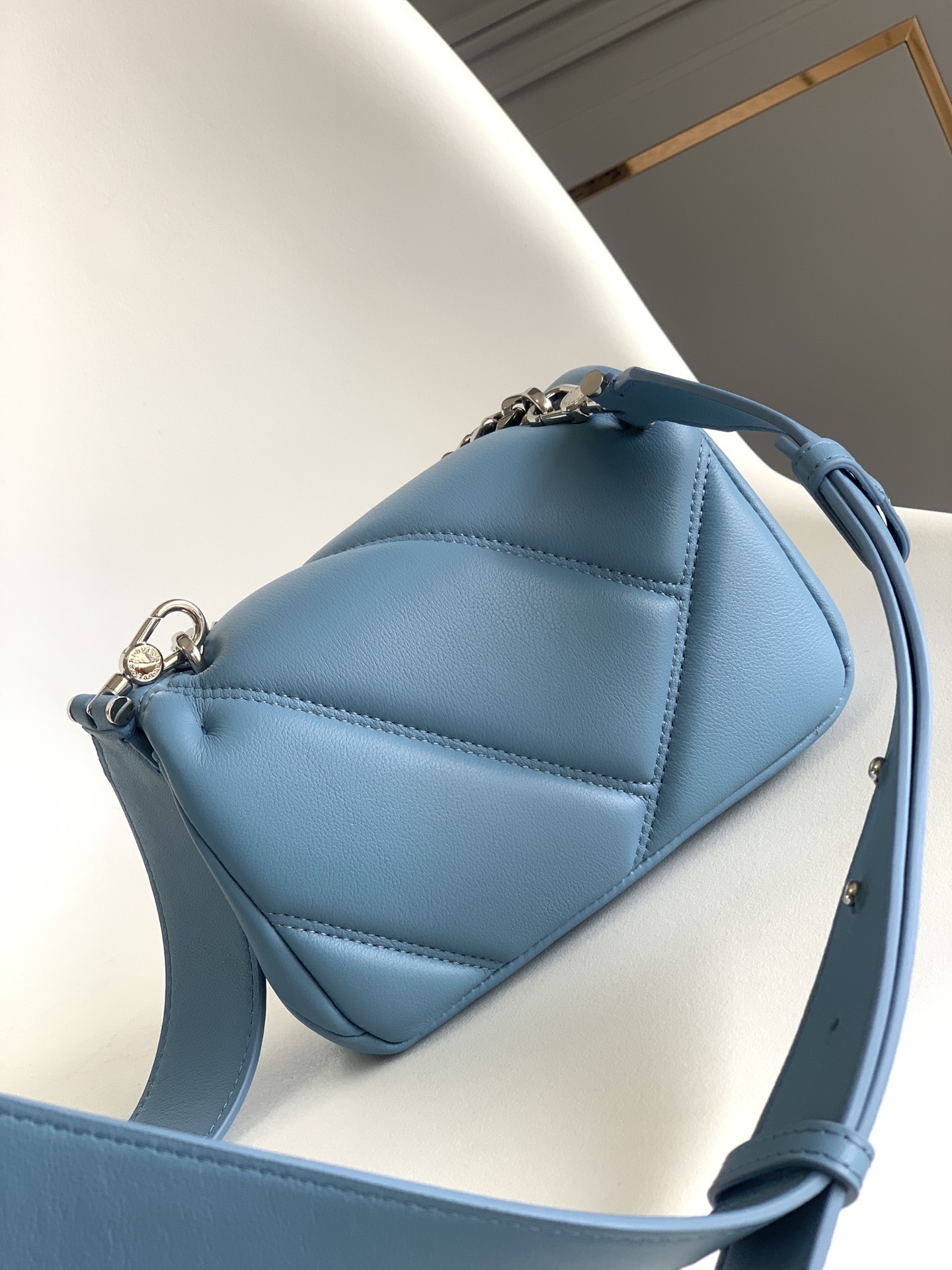 Bvlgari Serpenti Cabochon Crossbody Mini Bag Blue